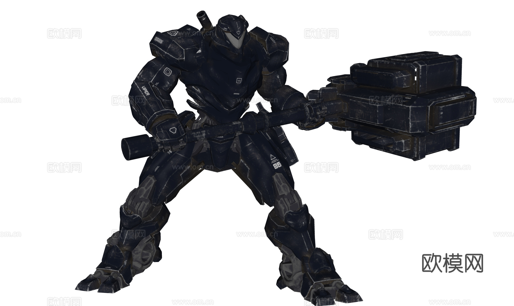 科技感武器装甲 战斗机器人 战斗装甲 动漫人物su模型