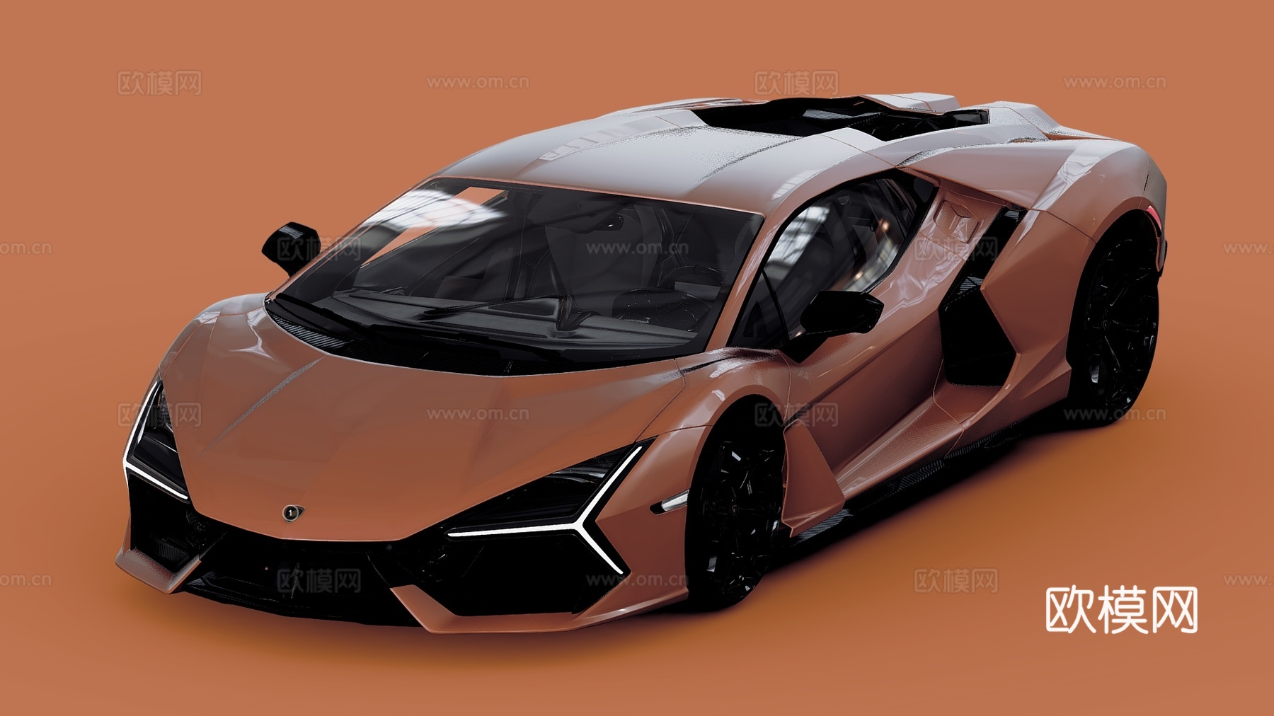 现代兰博基尼跑车 汽车 跑车su模型