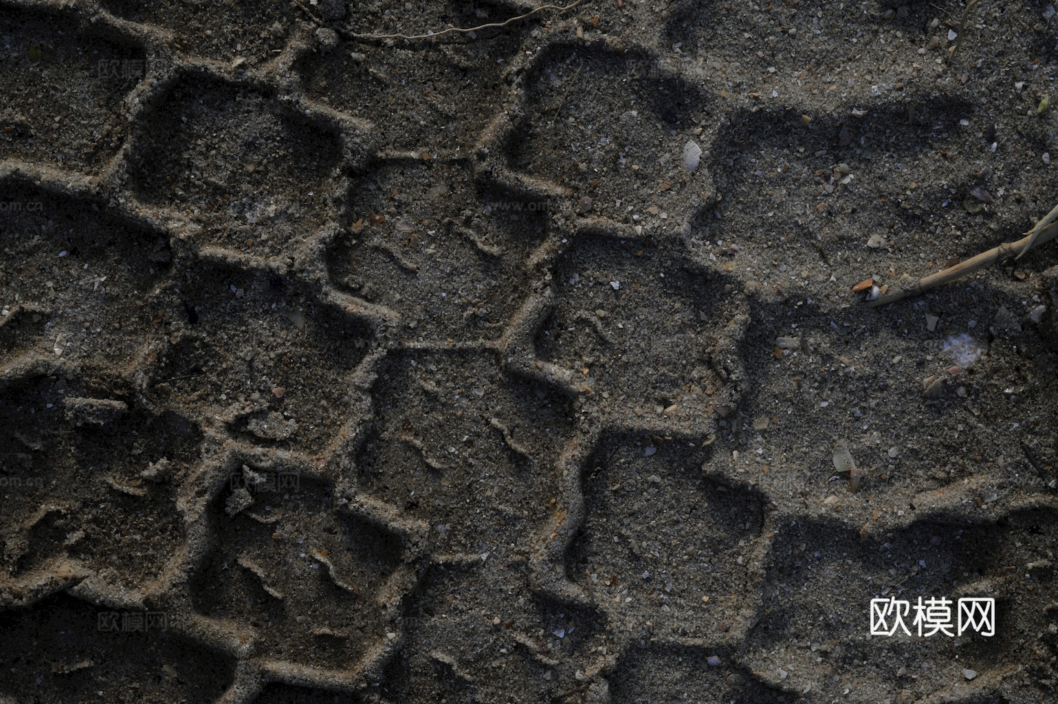 沙土地面 地表 土地 龟裂裂纹泥土农田