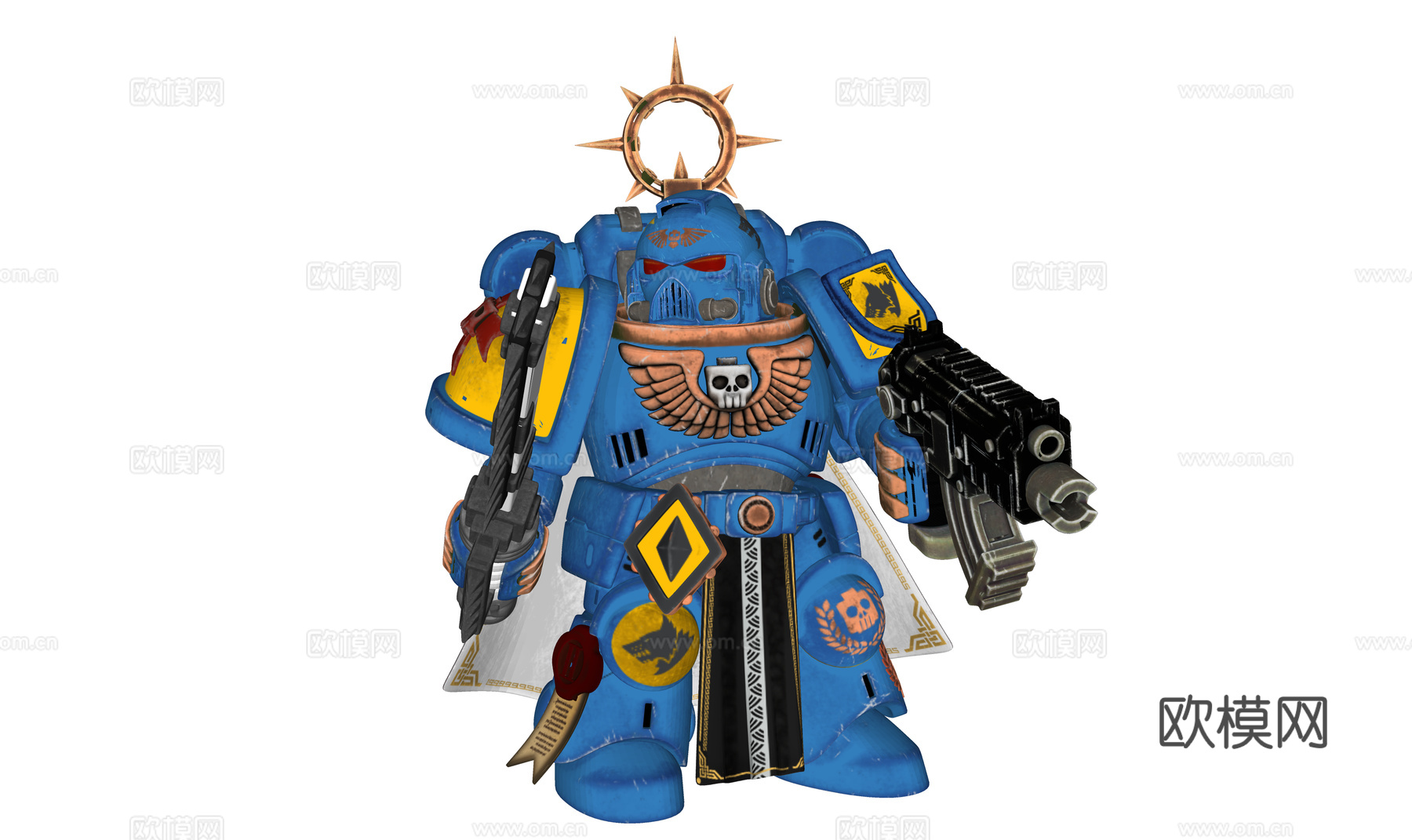 现代机甲玩偶 玩具玩偶 战士玩具su模型