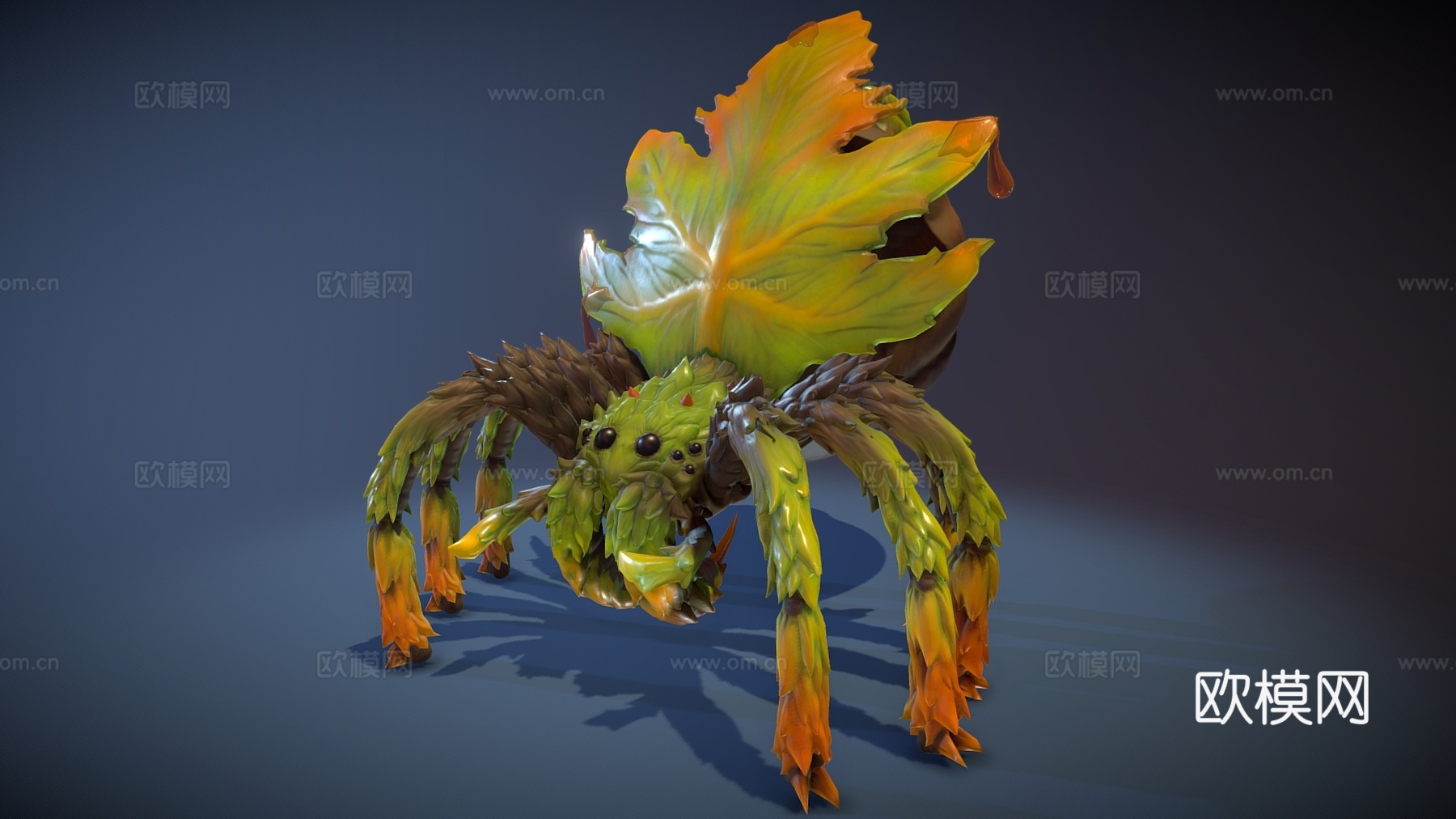 现代爬行动物 蜘蛛su模型