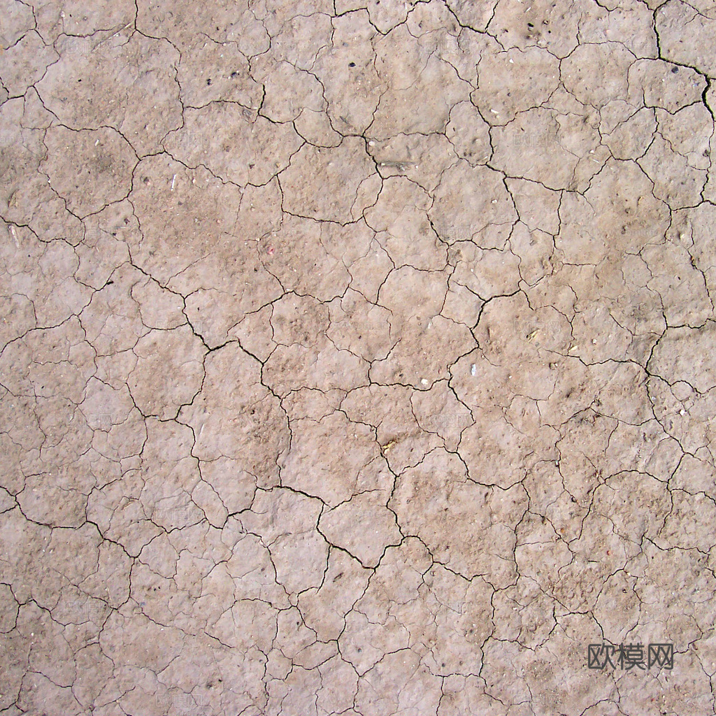 沙土地面 地表 土地 龟裂裂纹泥土农田