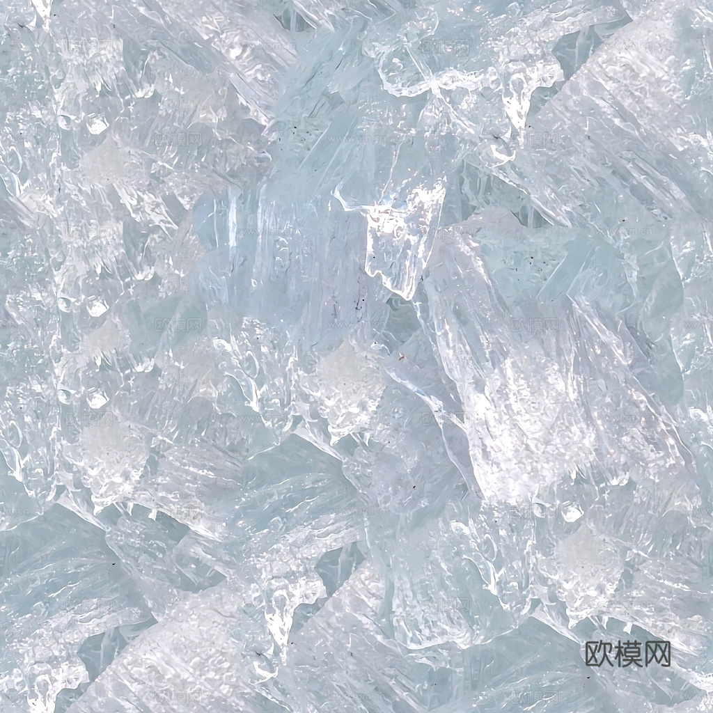 冰面 冰块 冰纹理冰雪 冰冻地面雪地冰霜 冰花冰纹玻璃 冰晶