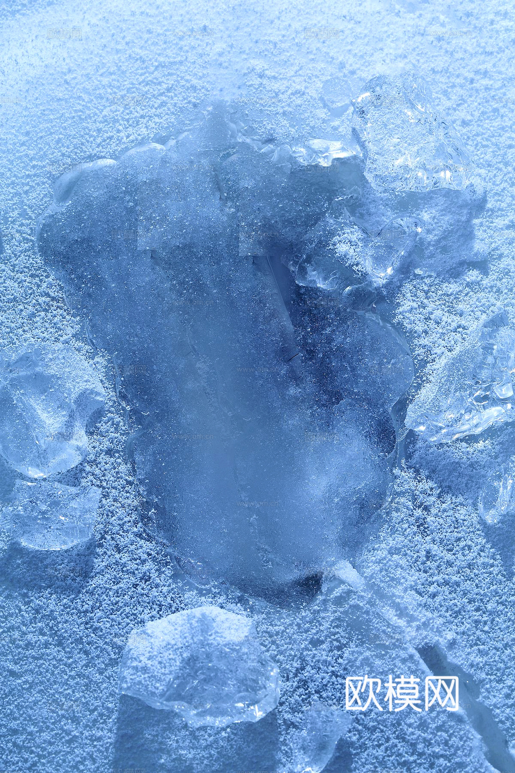 冰面 冰块 冰纹理冰雪 冰冻地面雪地冰霜 冰花冰纹玻璃 冰晶