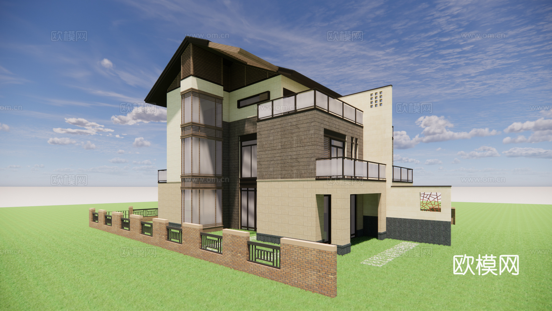 别墅建筑su模型