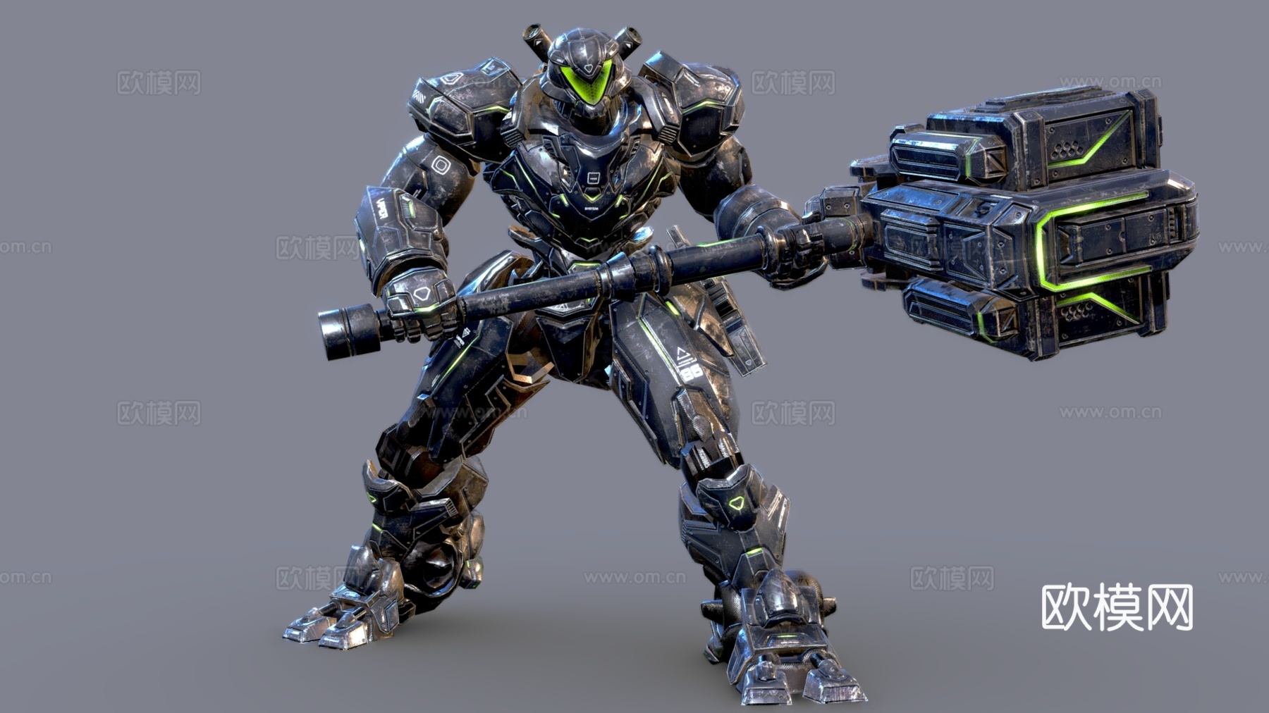 科技感武器装甲 战斗机器人 战斗装甲 动漫人物su模型