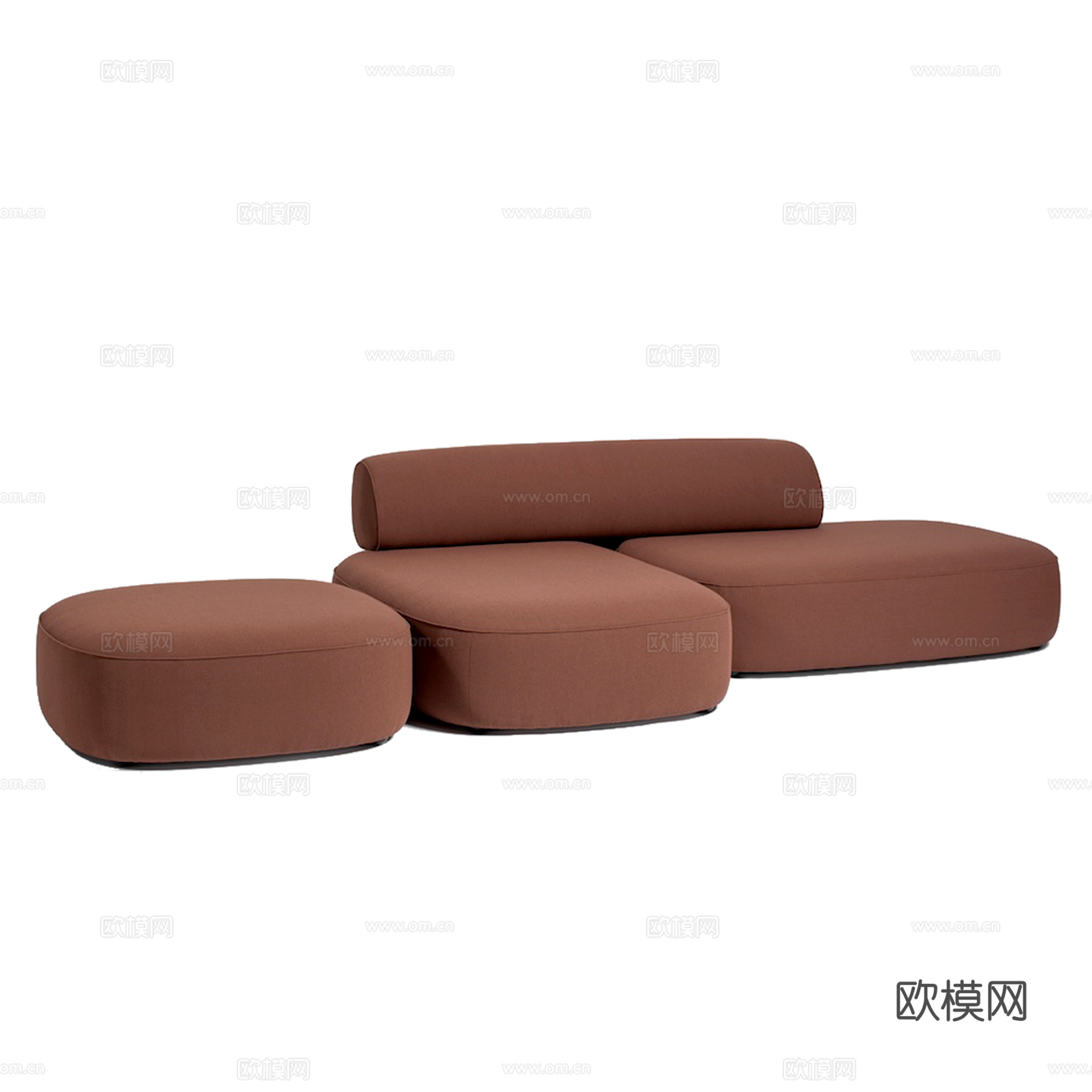 多人模块沙发su模型