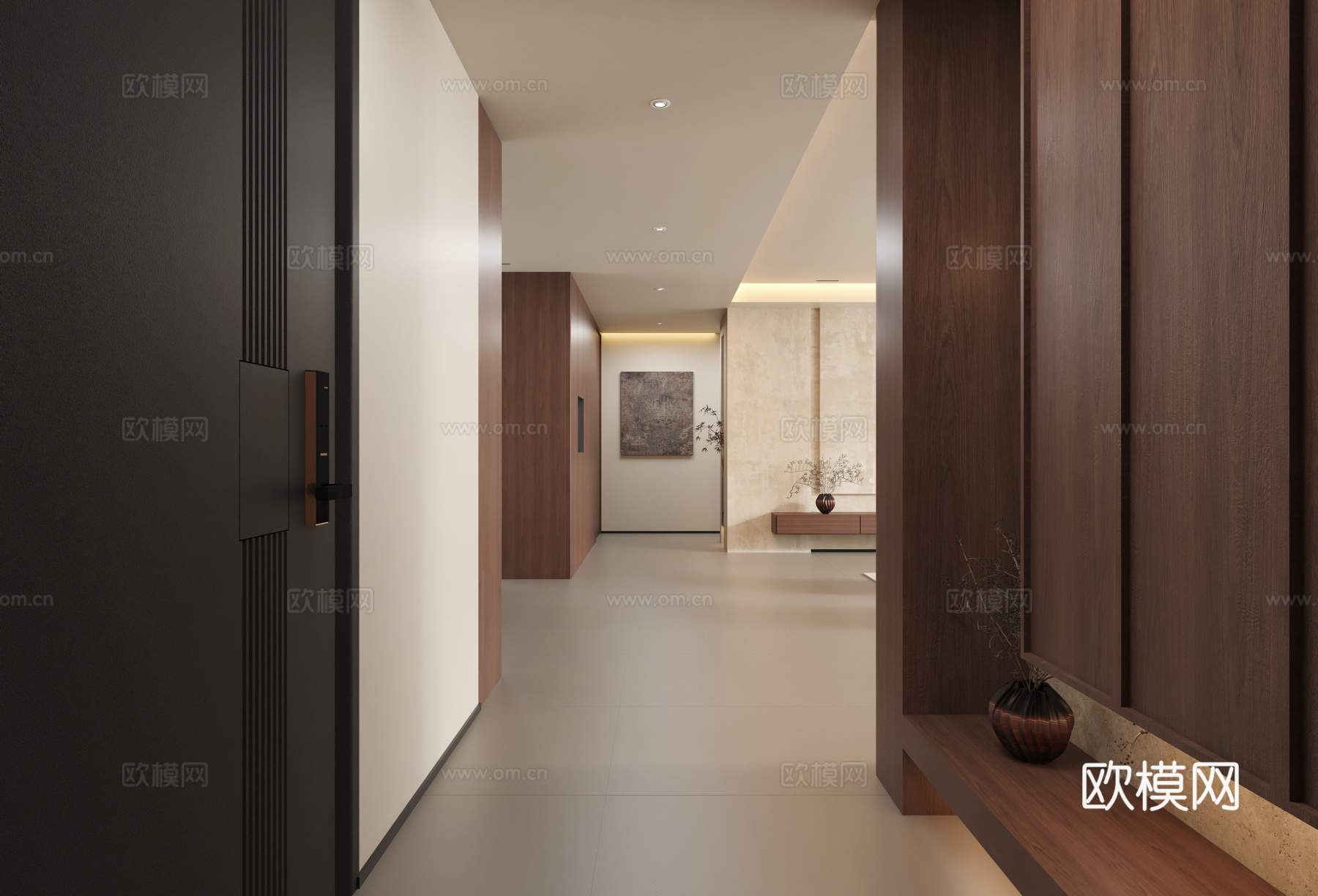 中古风客餐厅3d模型下载（渲染图7）