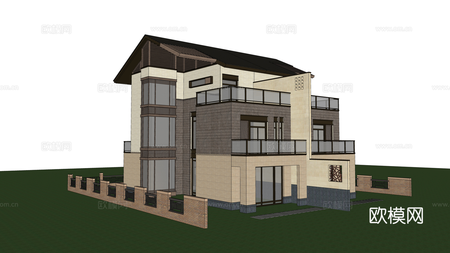 别墅建筑su模型