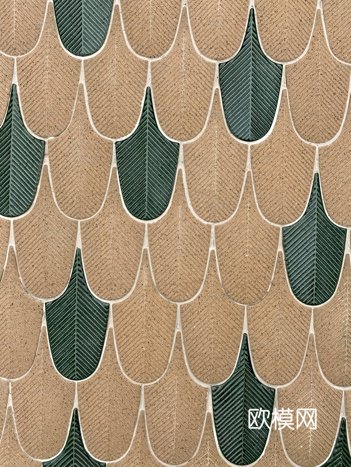 瓷砖 羽毛砖 孔雀羽 鱼鳞渐变瓷砖纹理 小花砖