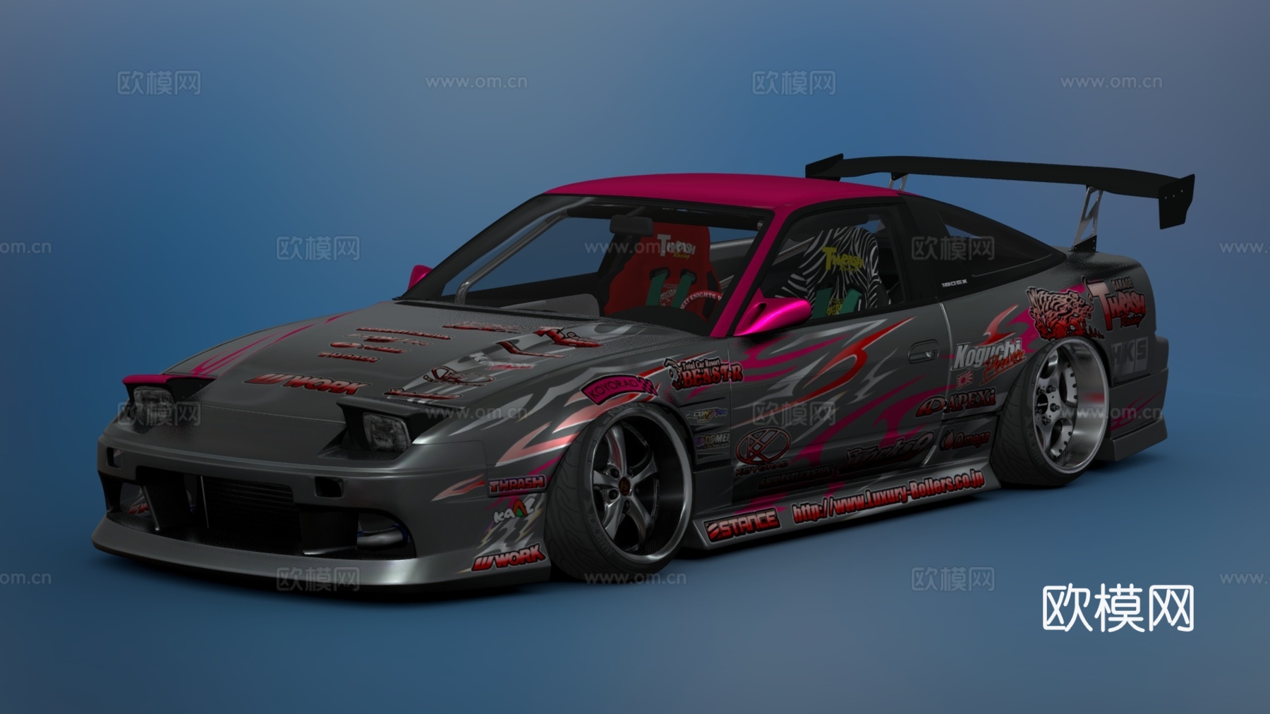 现代汽车 跑车 豪车 赛车su模型