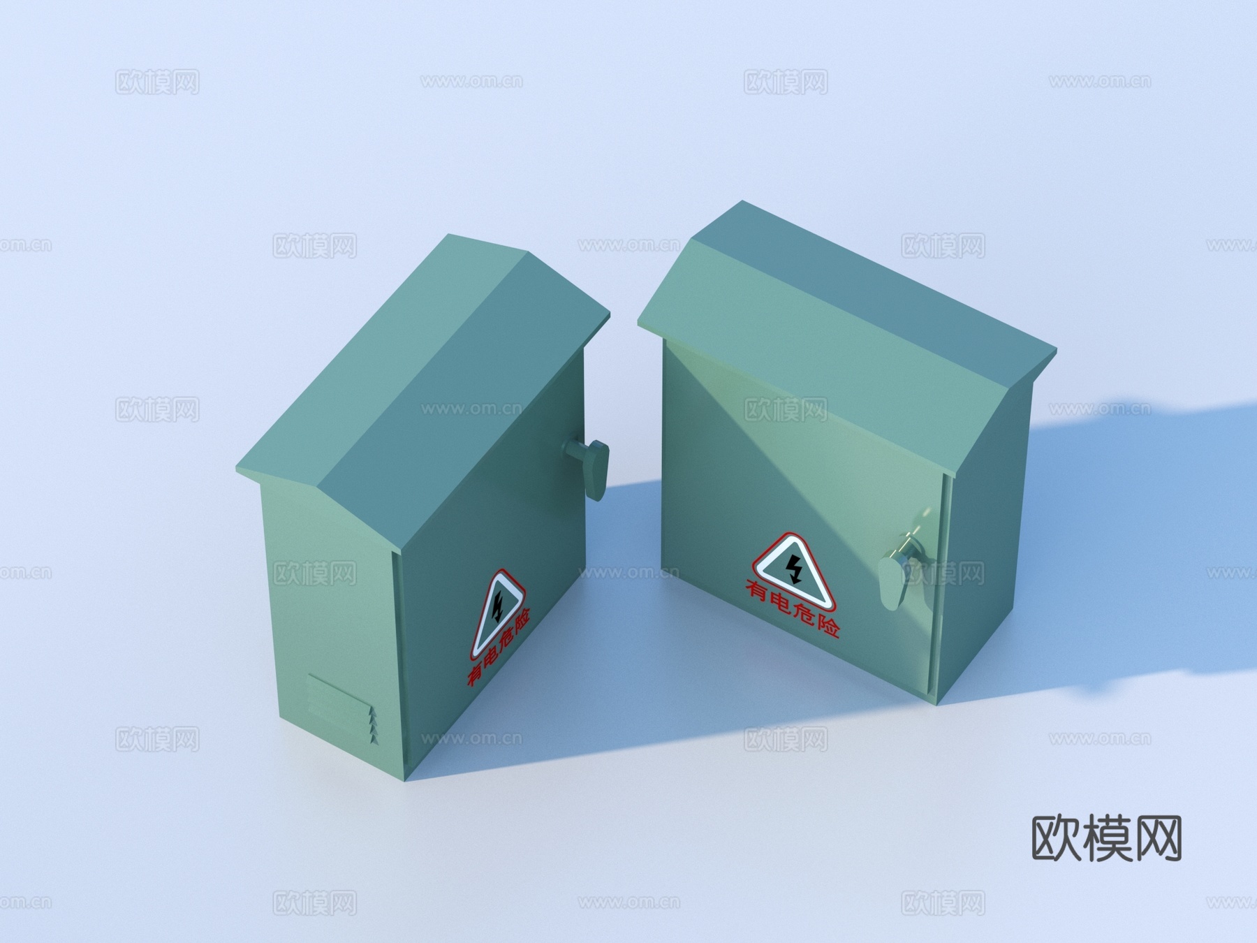 配电箱 发电箱 配电室3d模型下载