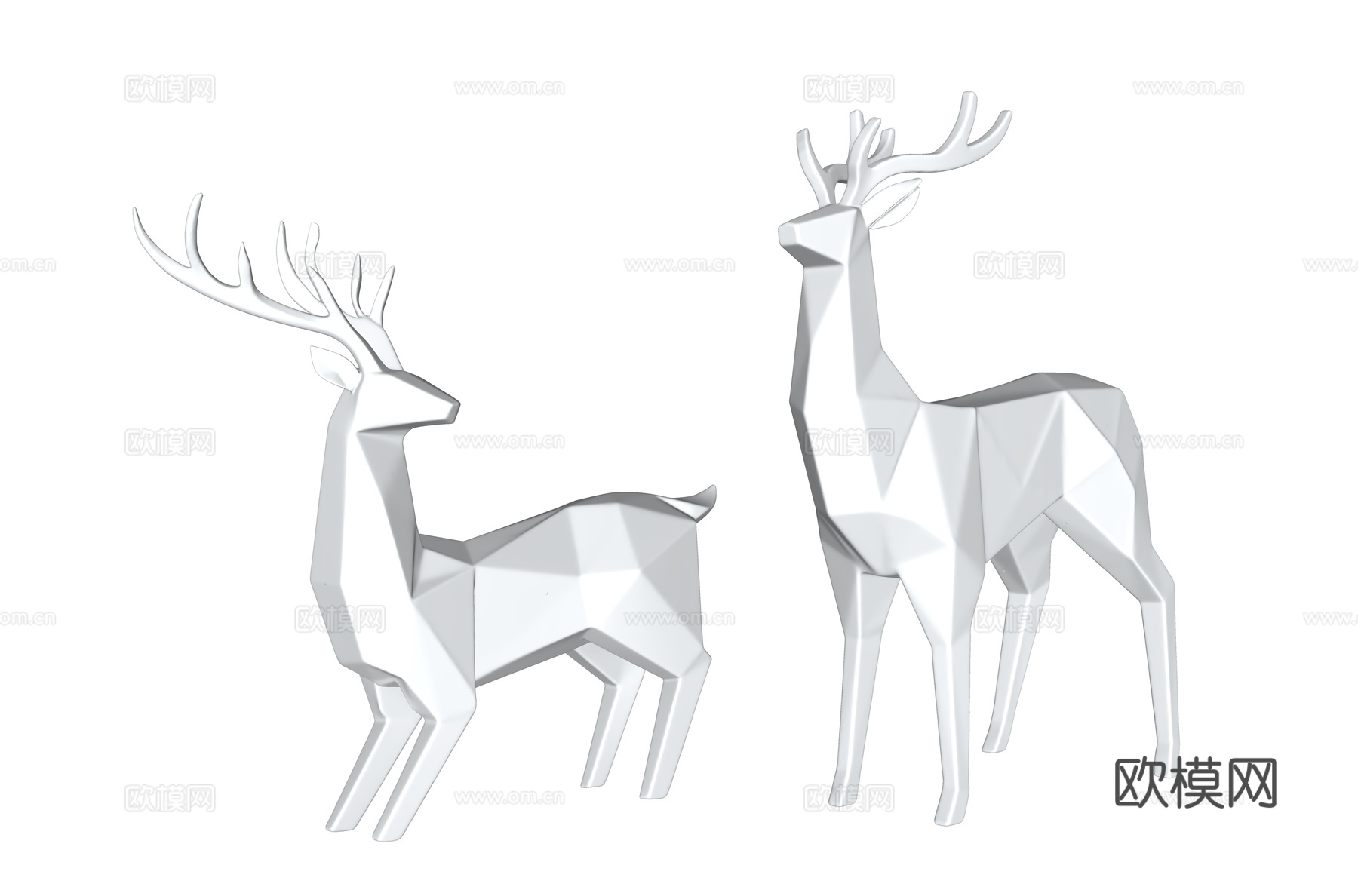 鹿雕塑 不锈钢鹿雕塑 动物雕塑 景观雕塑 公园雕塑 鹿艺术雕su模型