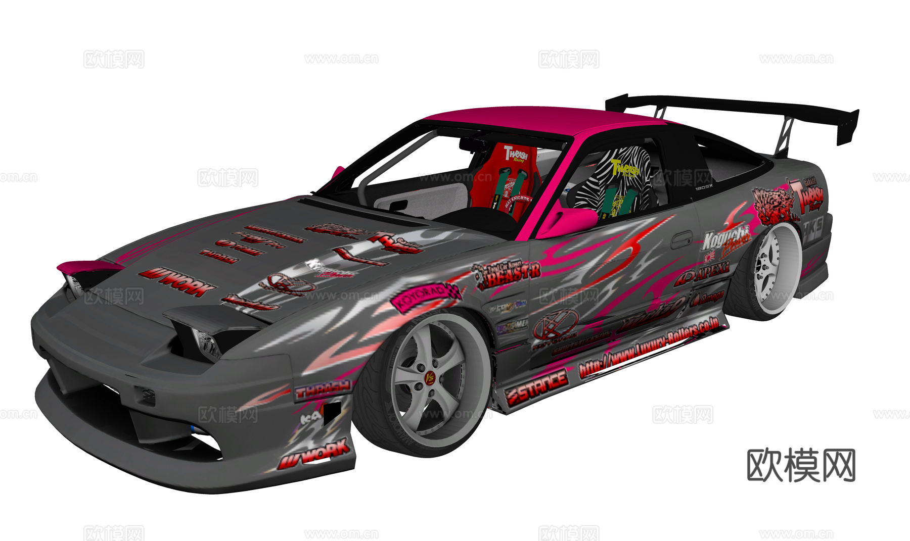 现代汽车 跑车 豪车 赛车su模型