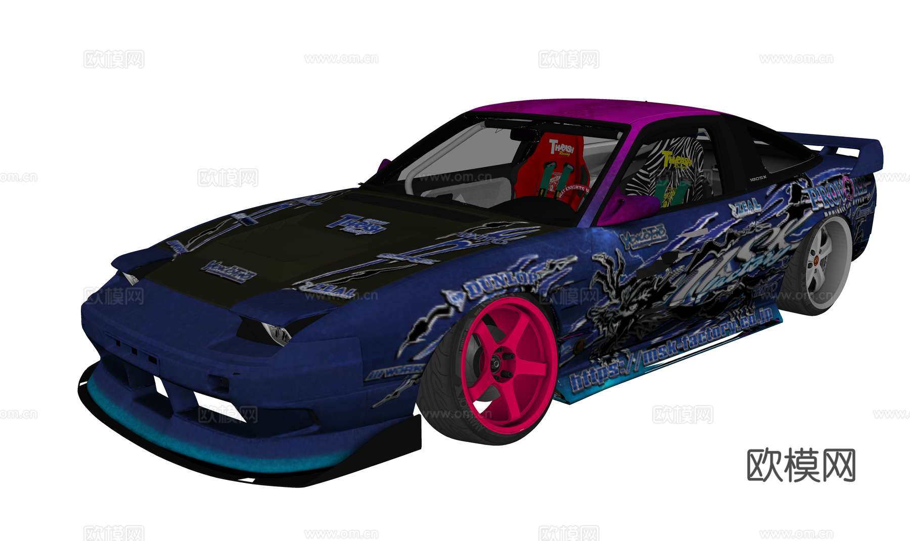 现代汽车 跑车 豪车 赛车su模型