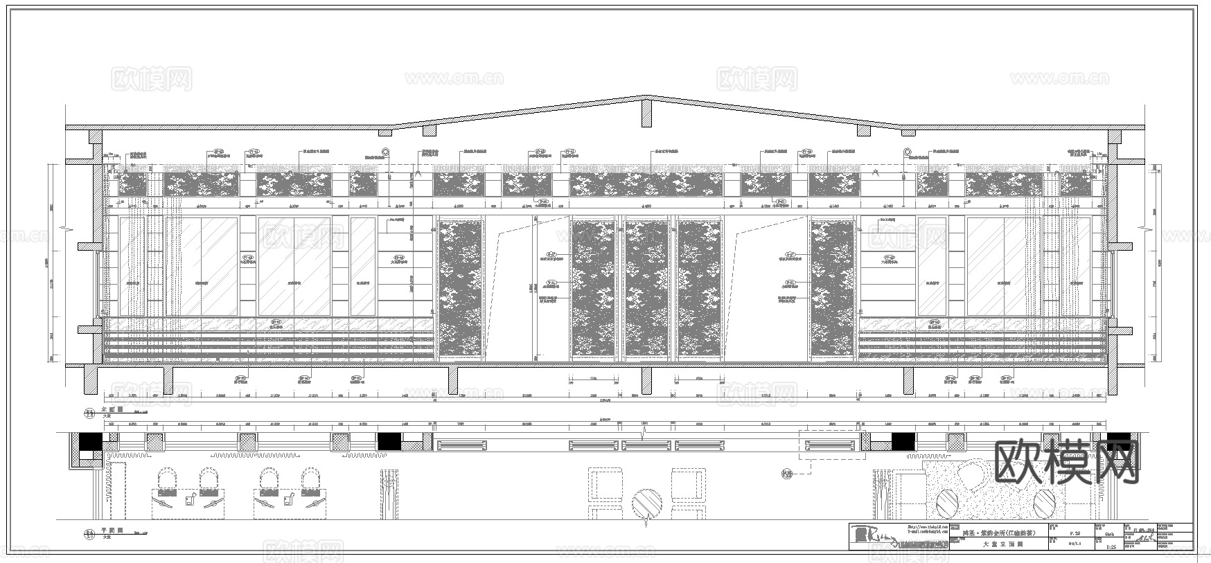 最新6套 会所 施工图合集cad施工图