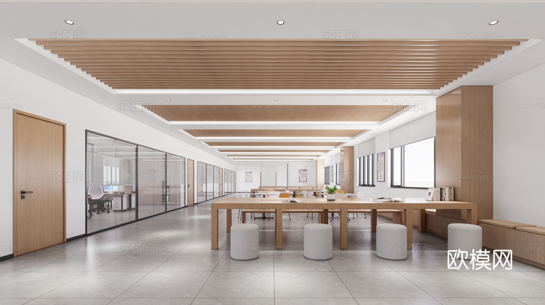 现代活动室 文体活动室 文体活动 办公室su模型
