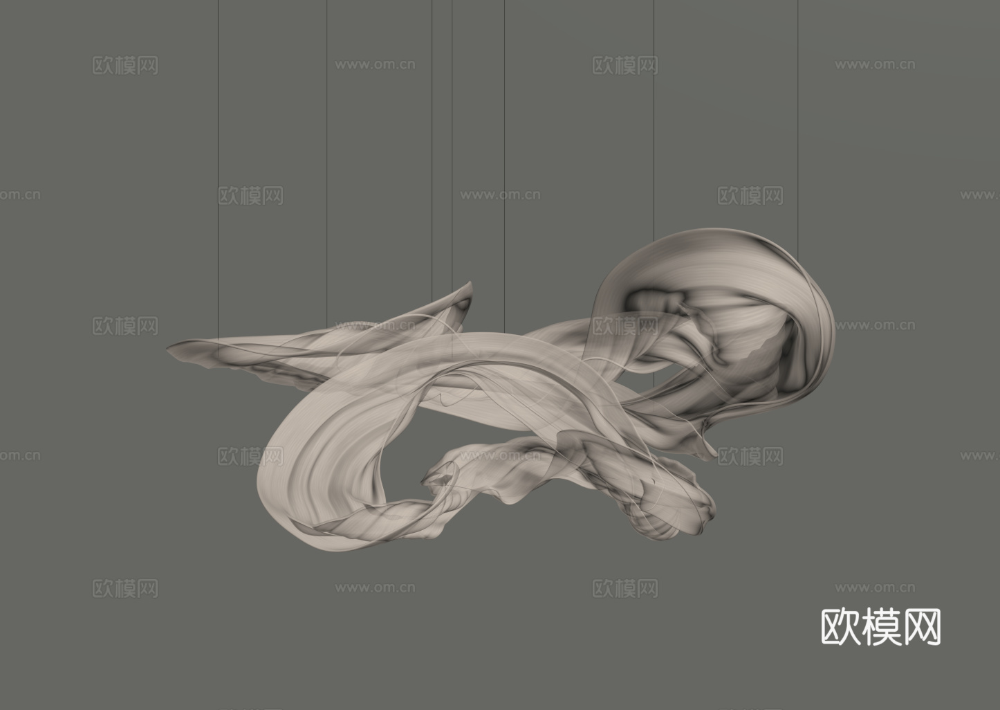 餐厅吊灯 艺术吊灯su模型