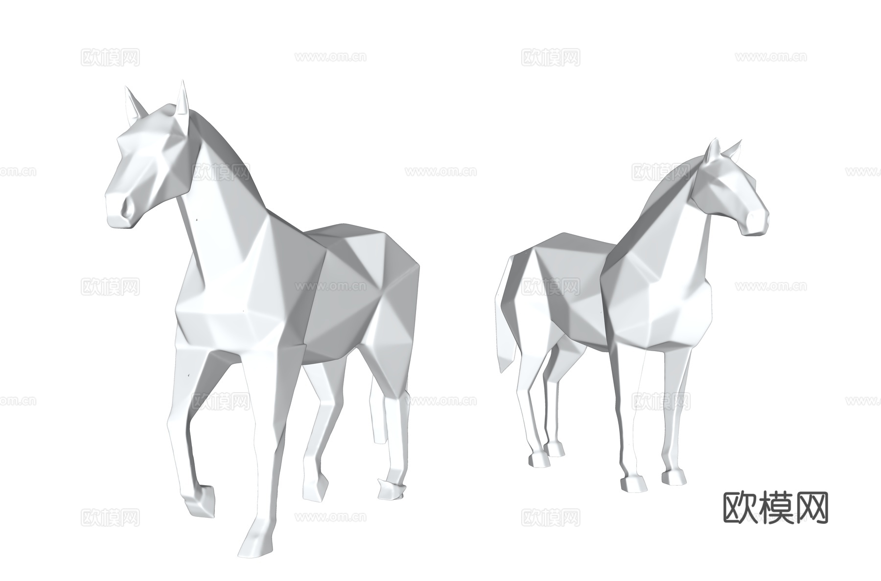 马雕塑 不锈钢马雕塑 动物雕塑 景观雕塑 公园雕塑 鹿艺术雕su模型su模型