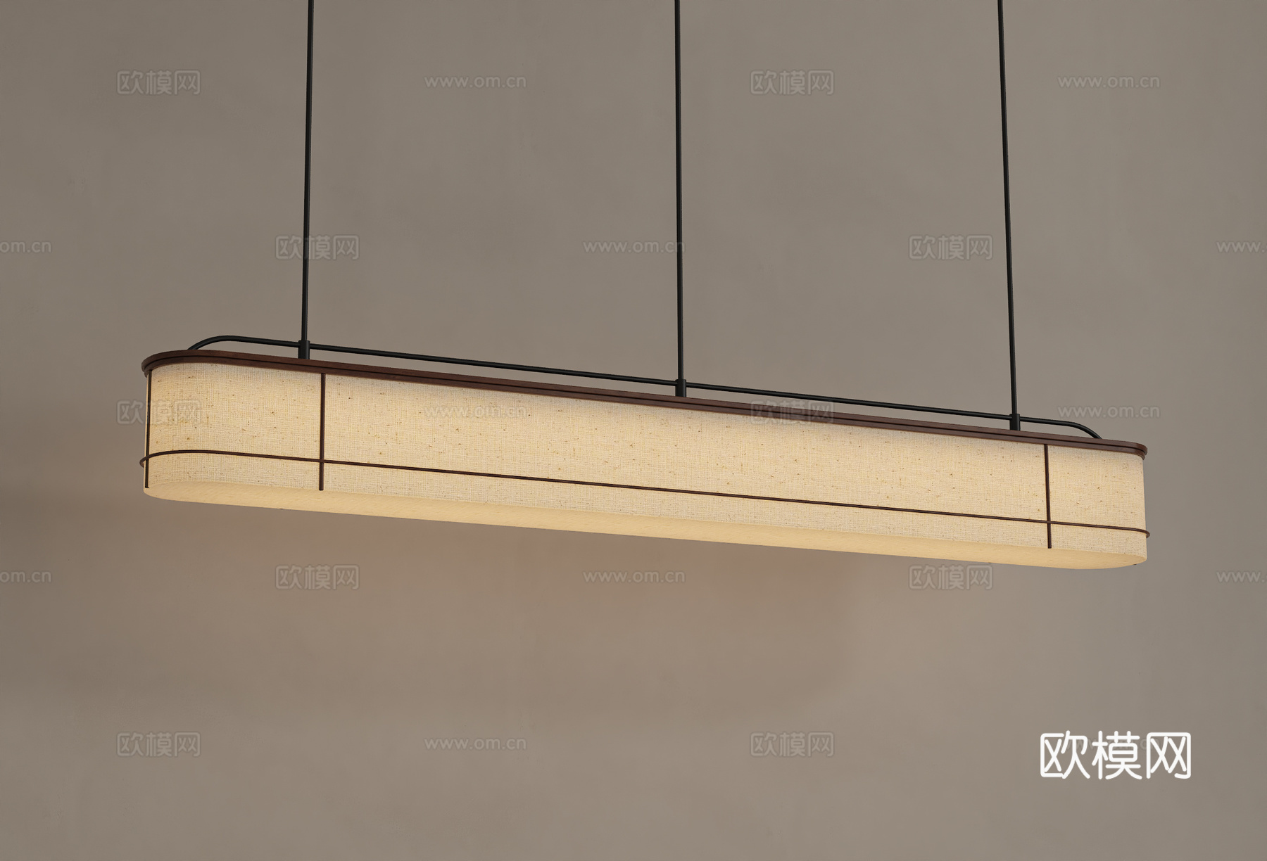 侘寂中古吊灯 宋氏美学吊灯餐厅吊灯su模型