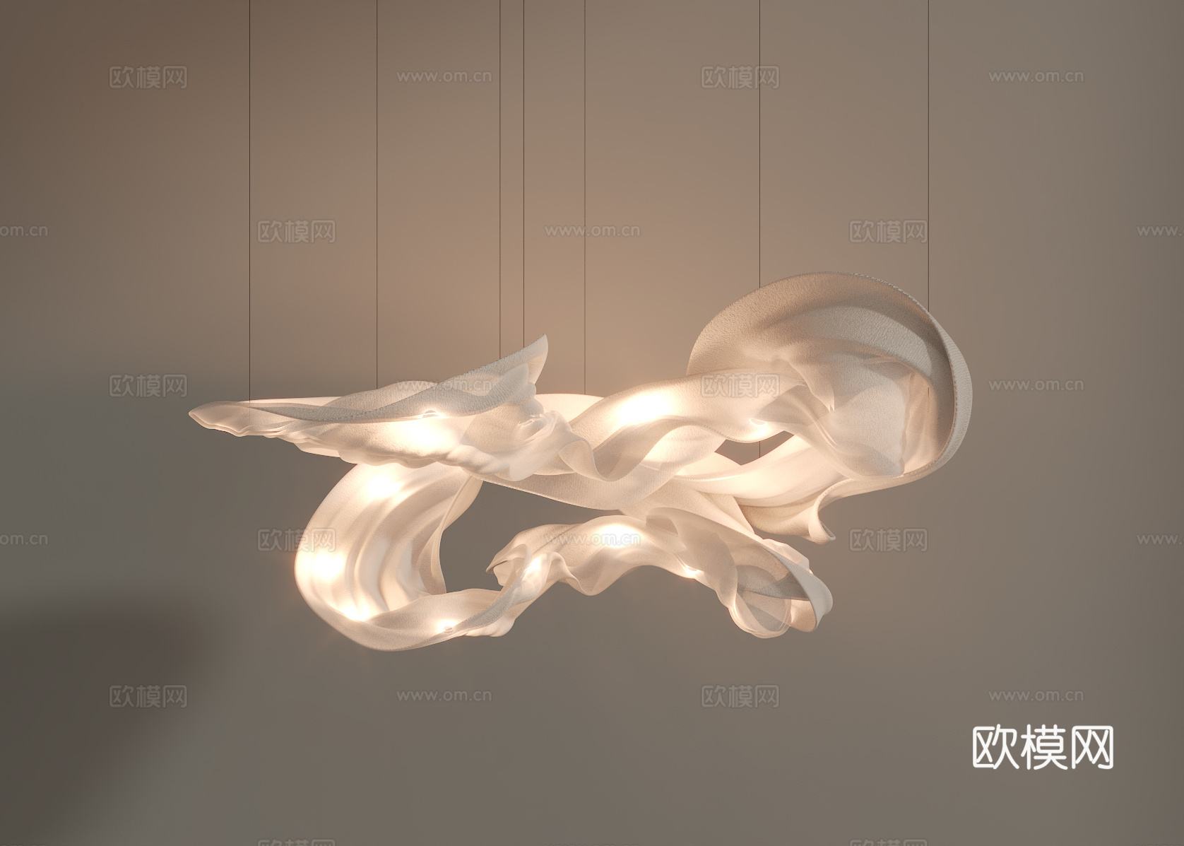 餐厅吊灯 艺术吊灯su模型