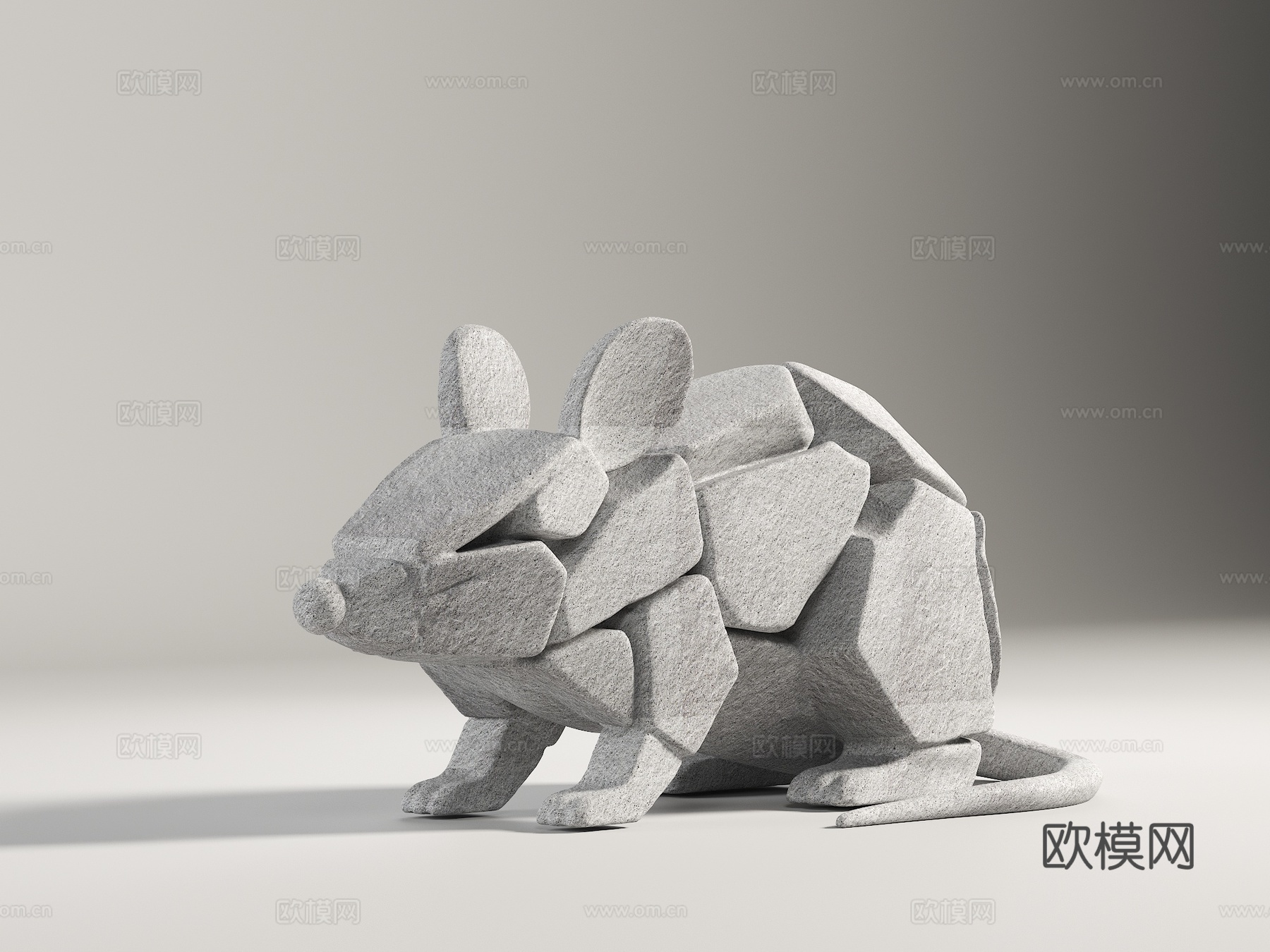 老鼠雕塑 石块拼接雕塑 动物雕塑 景观雕塑 公园雕塑 老鼠艺su模型