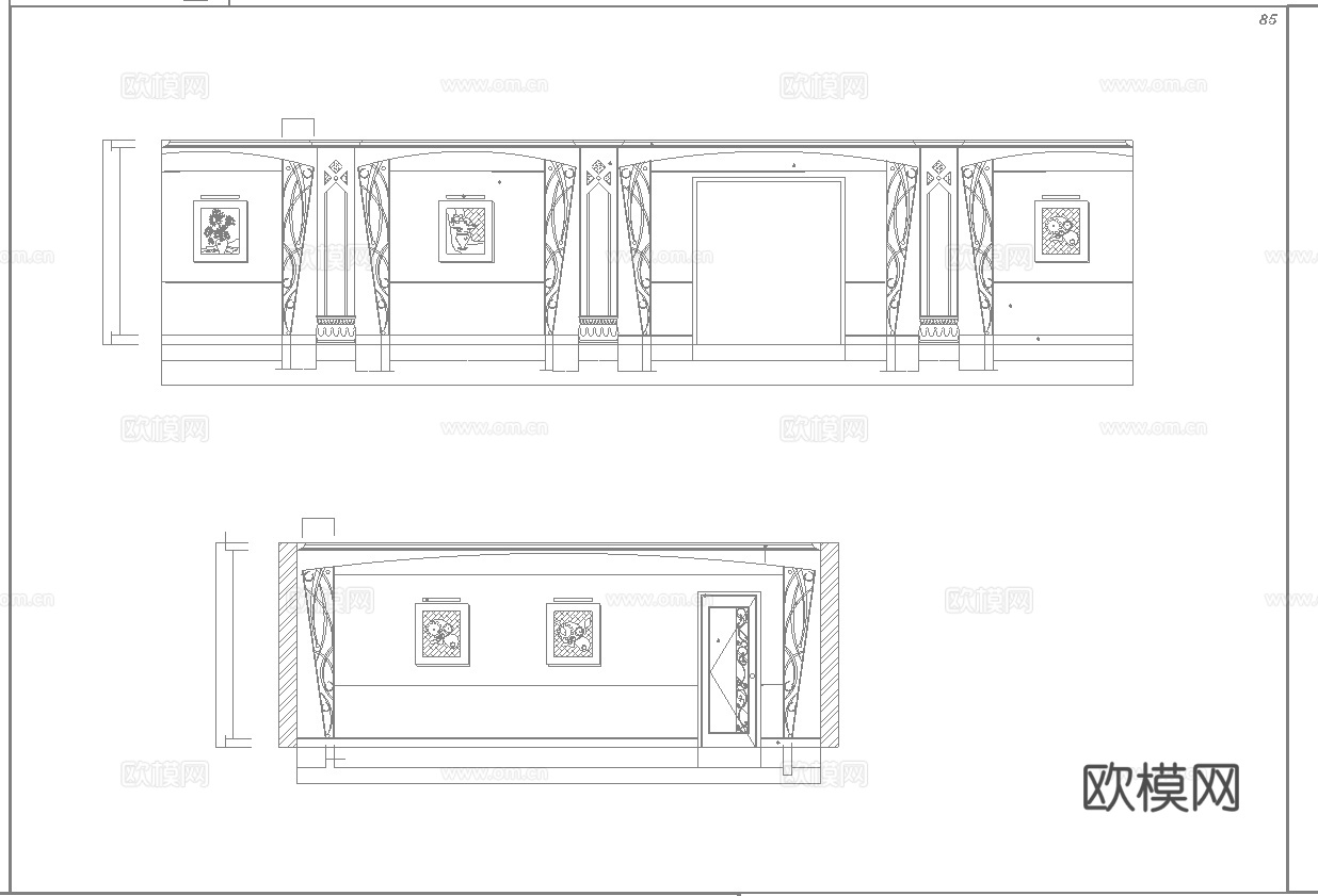 最新6套 酒吧 KTV 施工图 效果图合集cad施工图