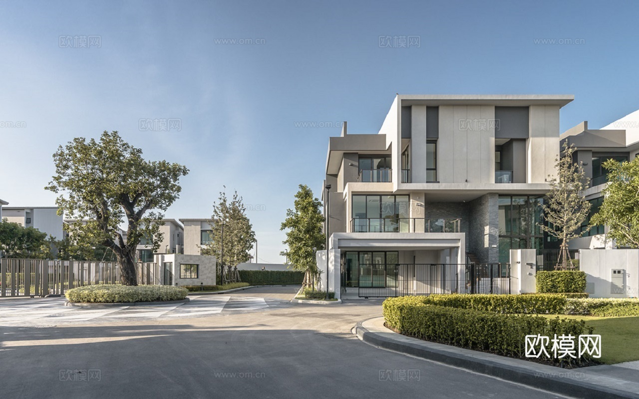 高清住宅小区景观庭院原来白天户外景观窗口