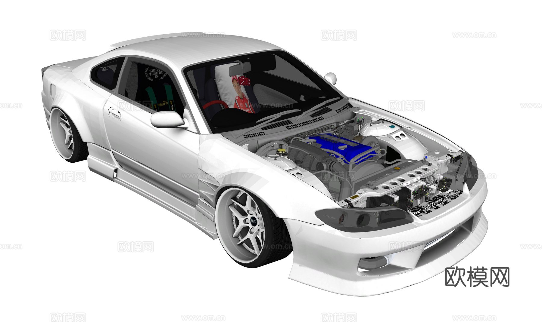 现代汽车 跑车 豪车 赛车su模型