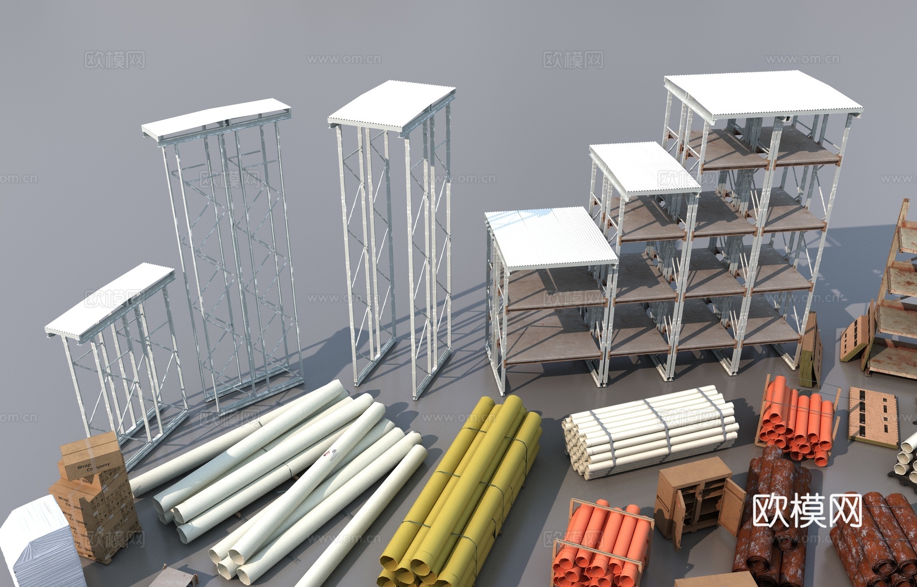 工地物品建材3d模型下载（渲染图6）