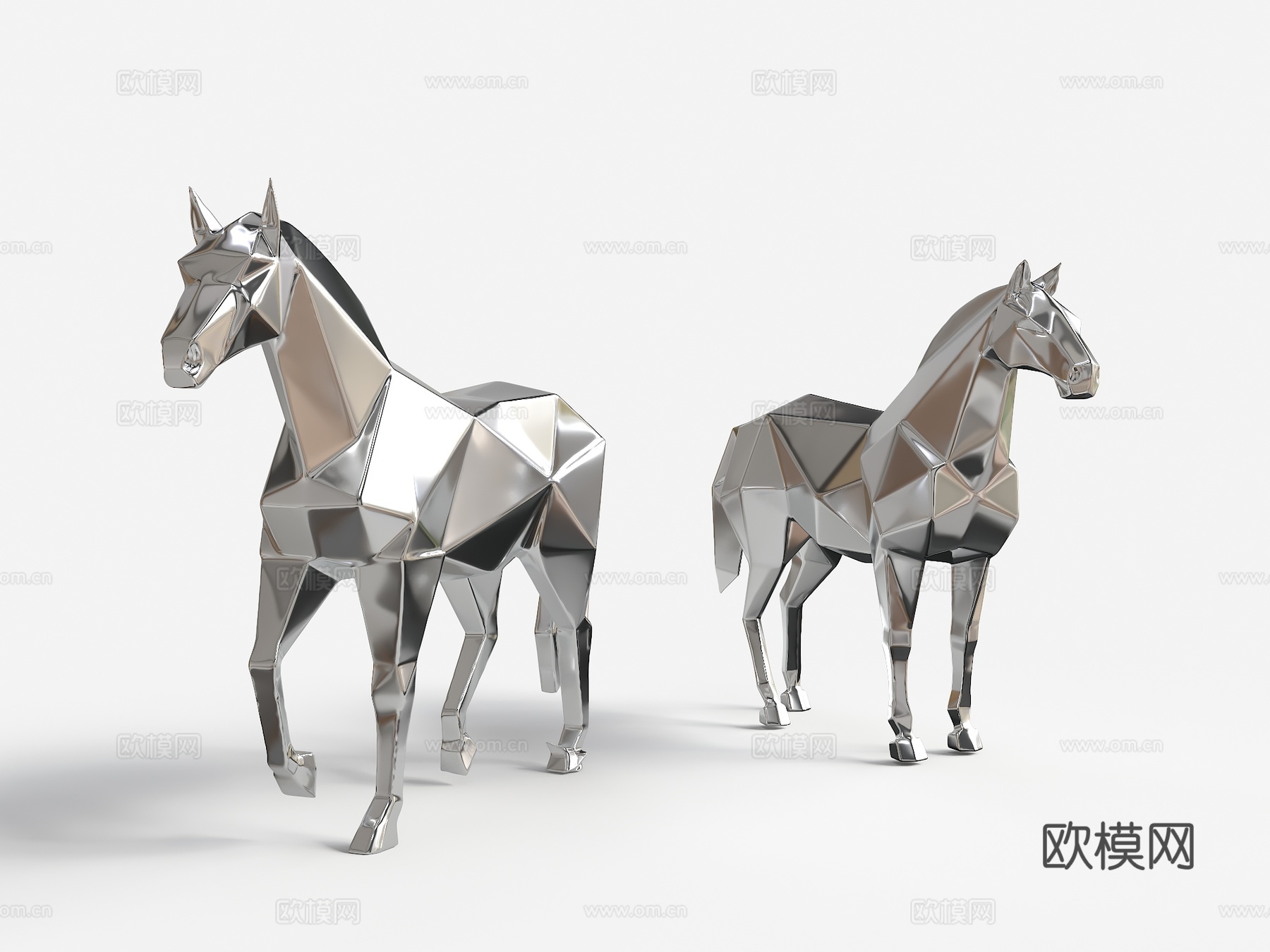 马雕塑 不锈钢马雕塑 动物雕塑 景观雕塑 公园雕塑 鹿艺术雕su模型su模型