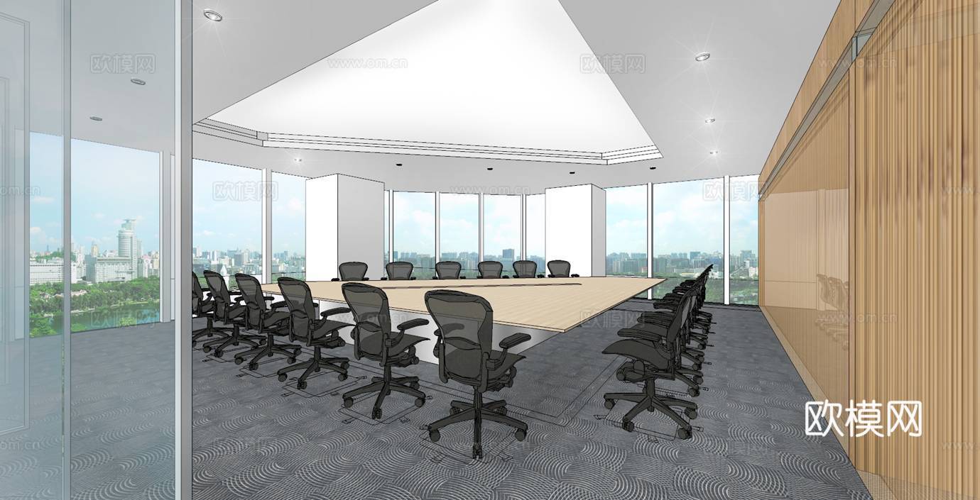 置地广场办公施工图cad施工图