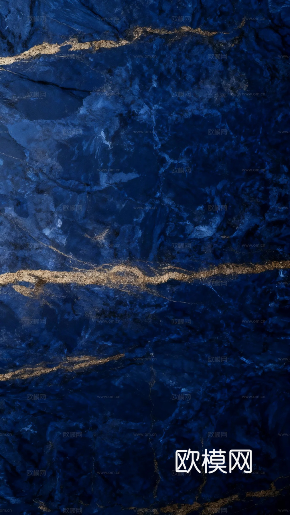 现代轻奢 欧式 法式蓝色金丝抽象纹理装饰画 蓝色抽象挂画壁纸下载