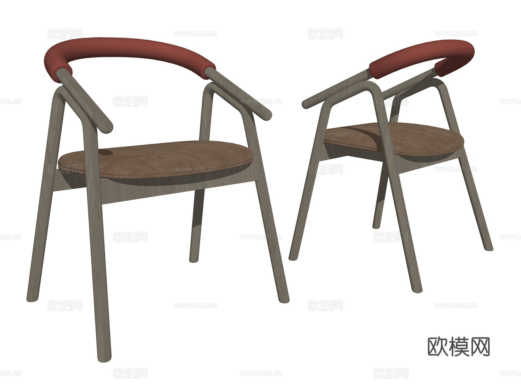 现代单人休闲座椅su模型