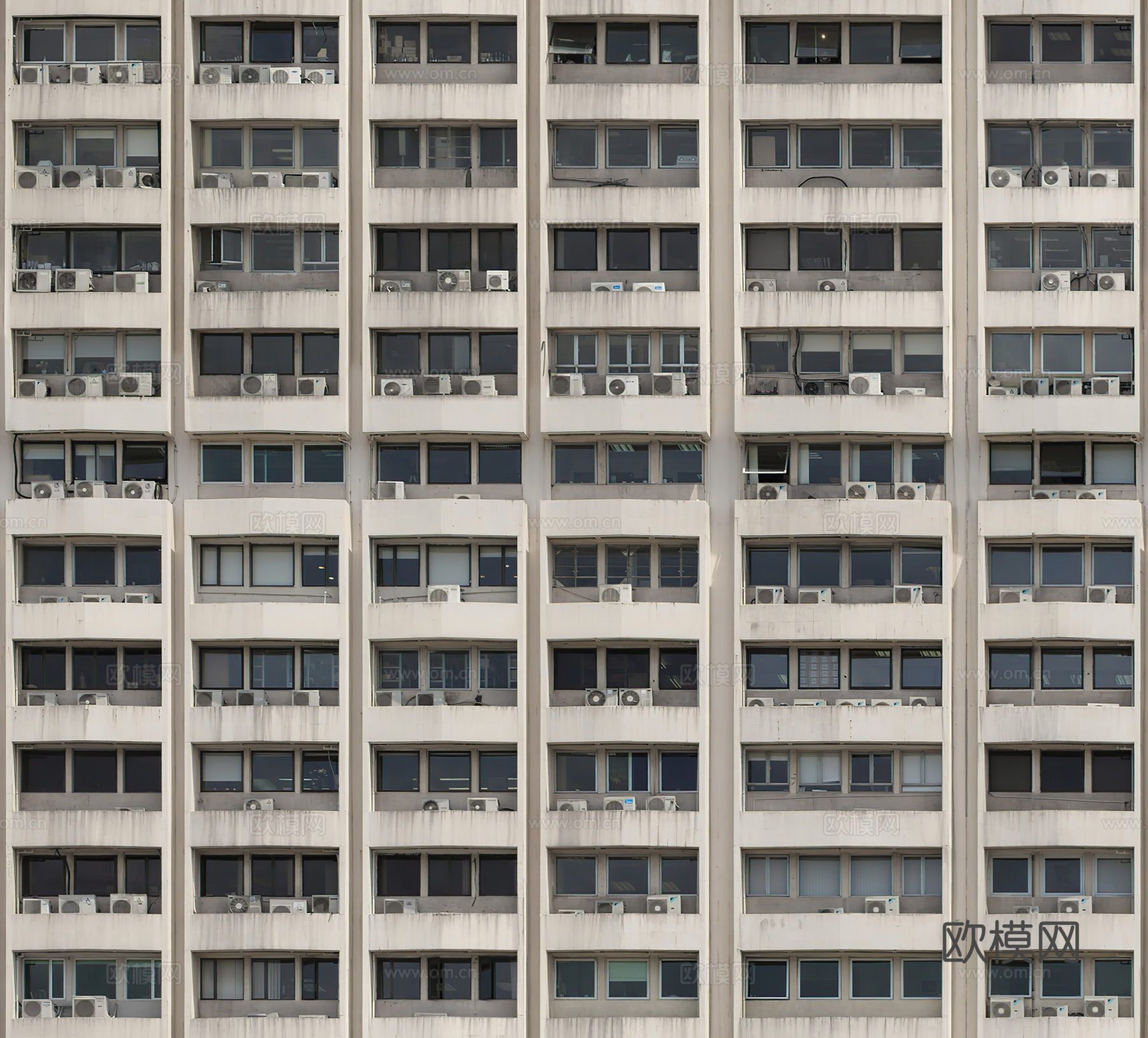 昼夜窗户外景大厦