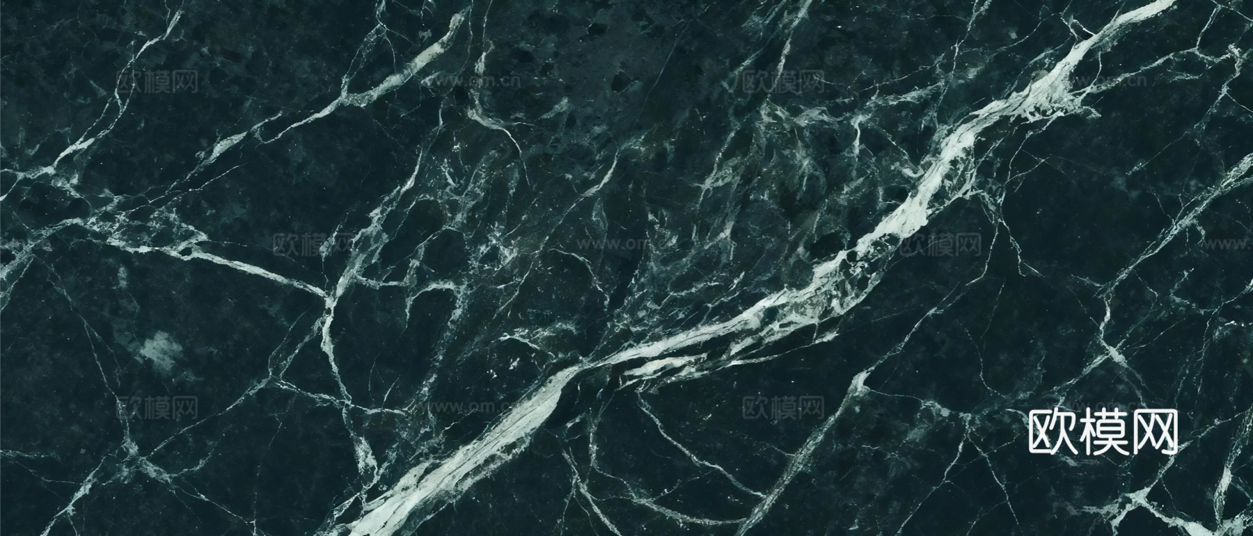 绿色大理石瓷砖岩板 深绿色奢石