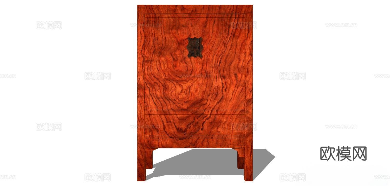 衣柜 实木衣柜 家用衣柜su模型