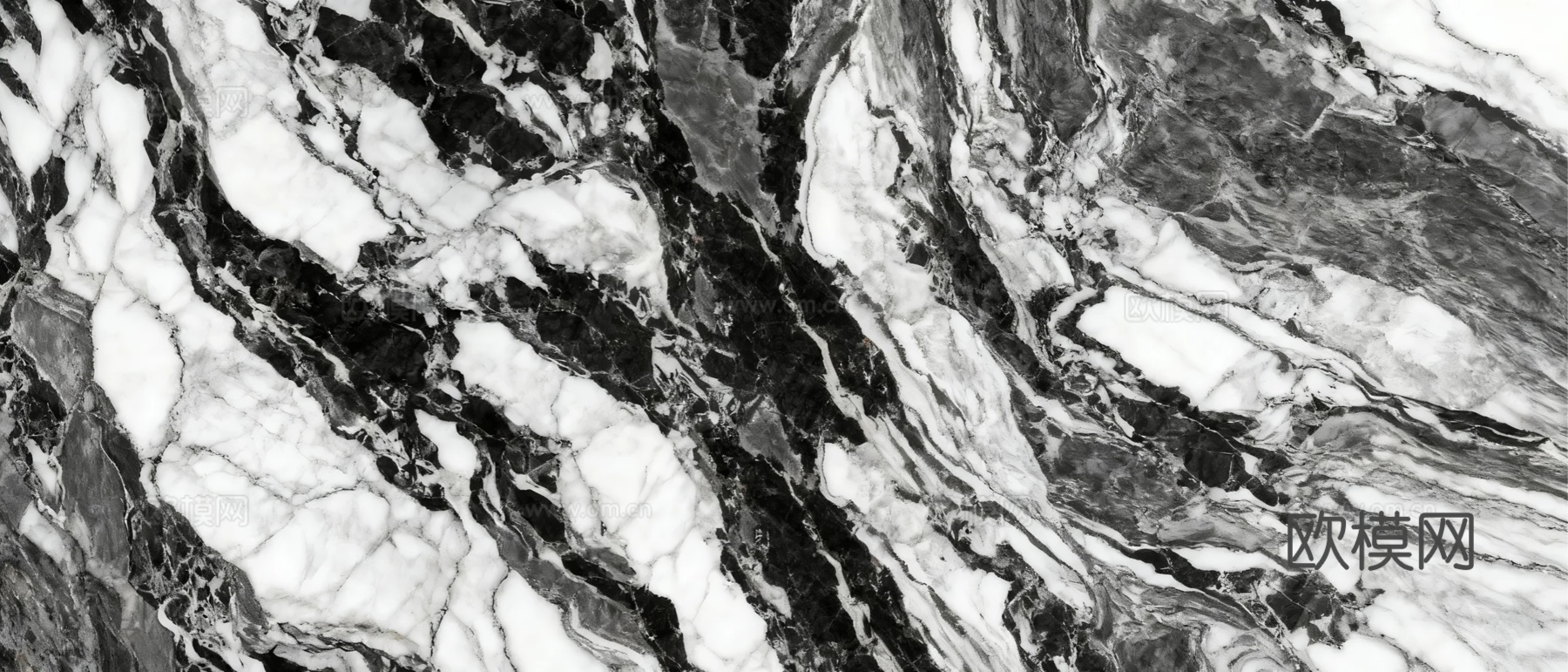 泼墨山水大理石 黑白大理石 黑色大理石瓷砖岩板