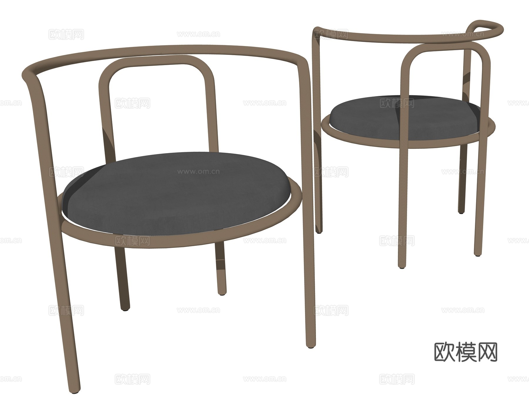 现代单人休闲座椅su模型