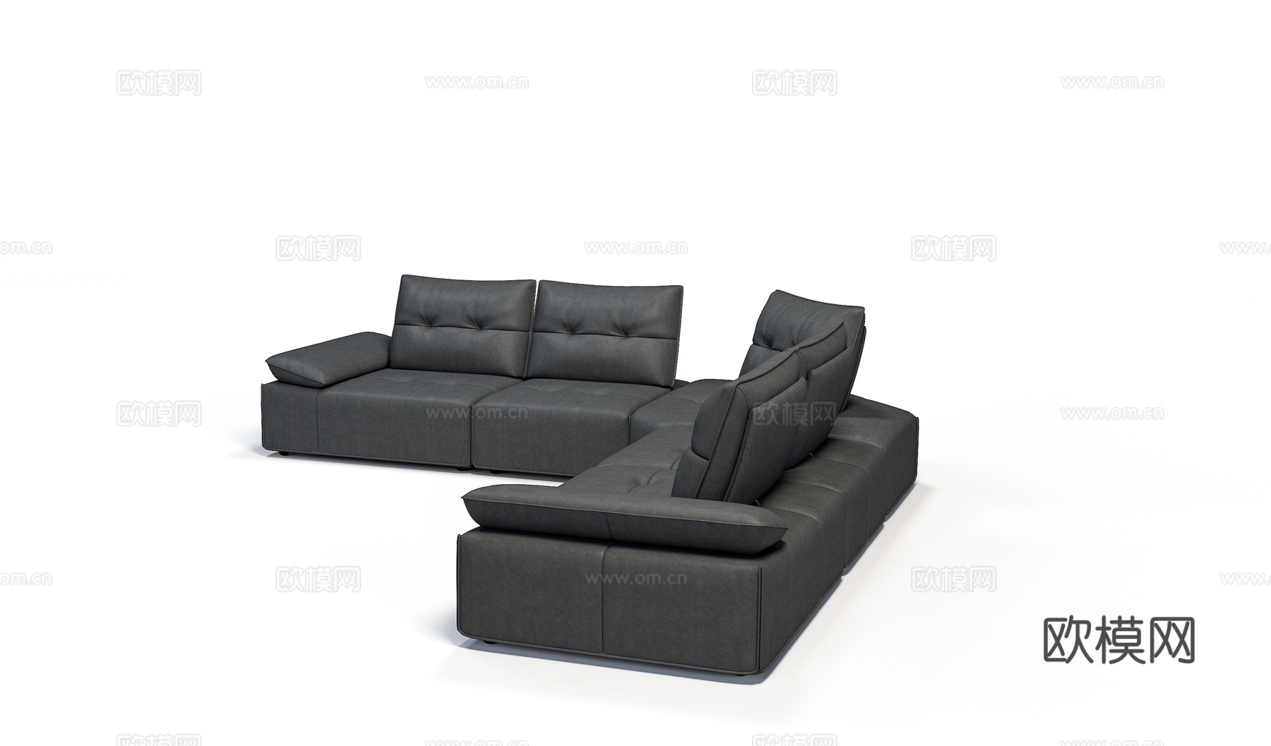 休闲沙发3d模型下载（渲染图1）