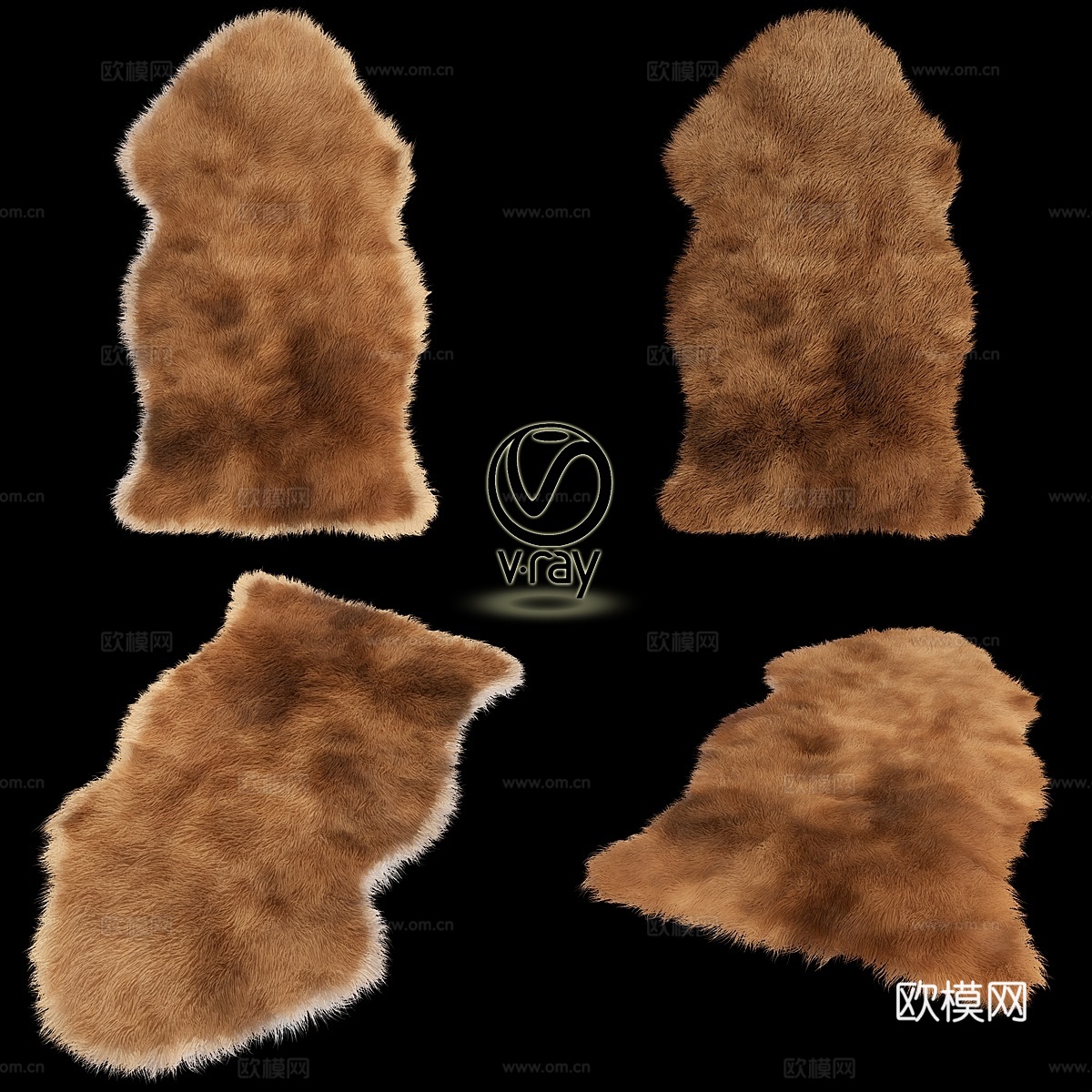 羊皮地毯3d模型下载