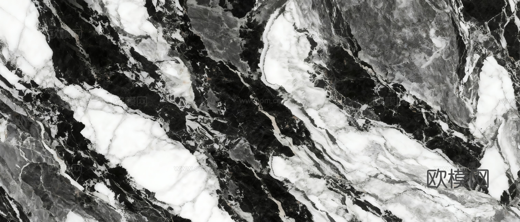 泼墨山水大理石 黑白大理石 黑色大理石瓷砖岩板