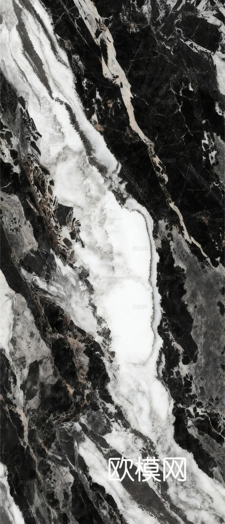 泼墨山水大理石 黑白大理石 黑色大理石瓷砖岩板