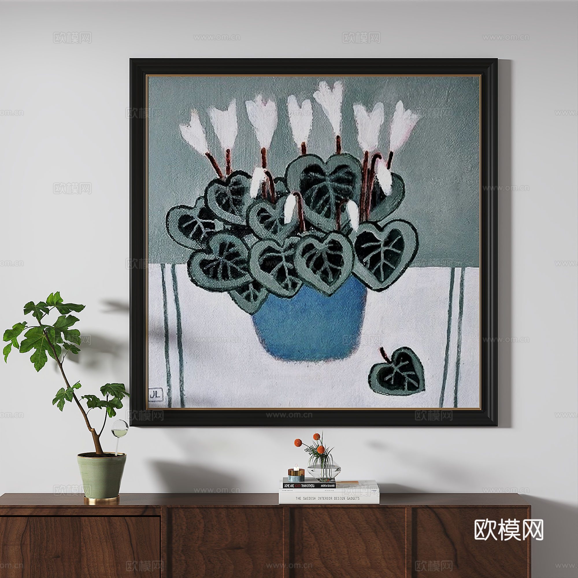 简欧，复古，中古，轻奢，法式，油画，装饰画3d模型