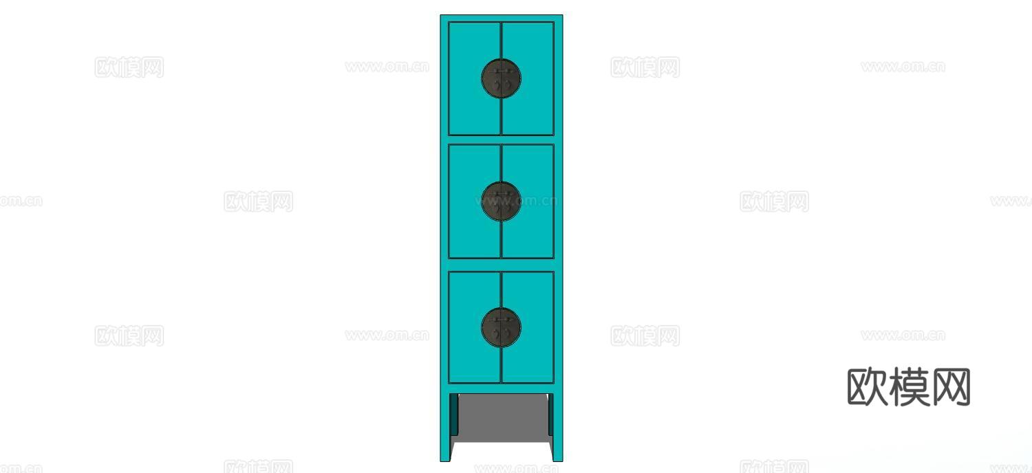 衣柜 实木衣柜 家用衣柜 储物柜su模型