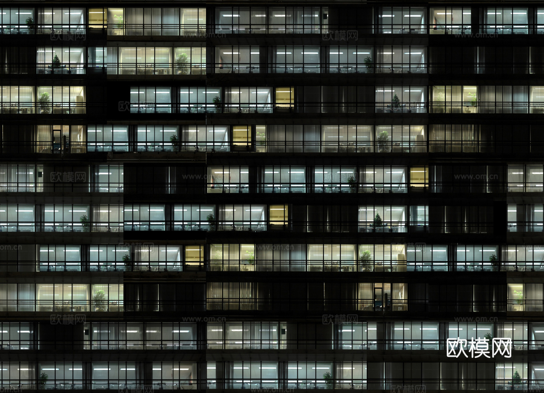 昼夜窗户外景大厦下载