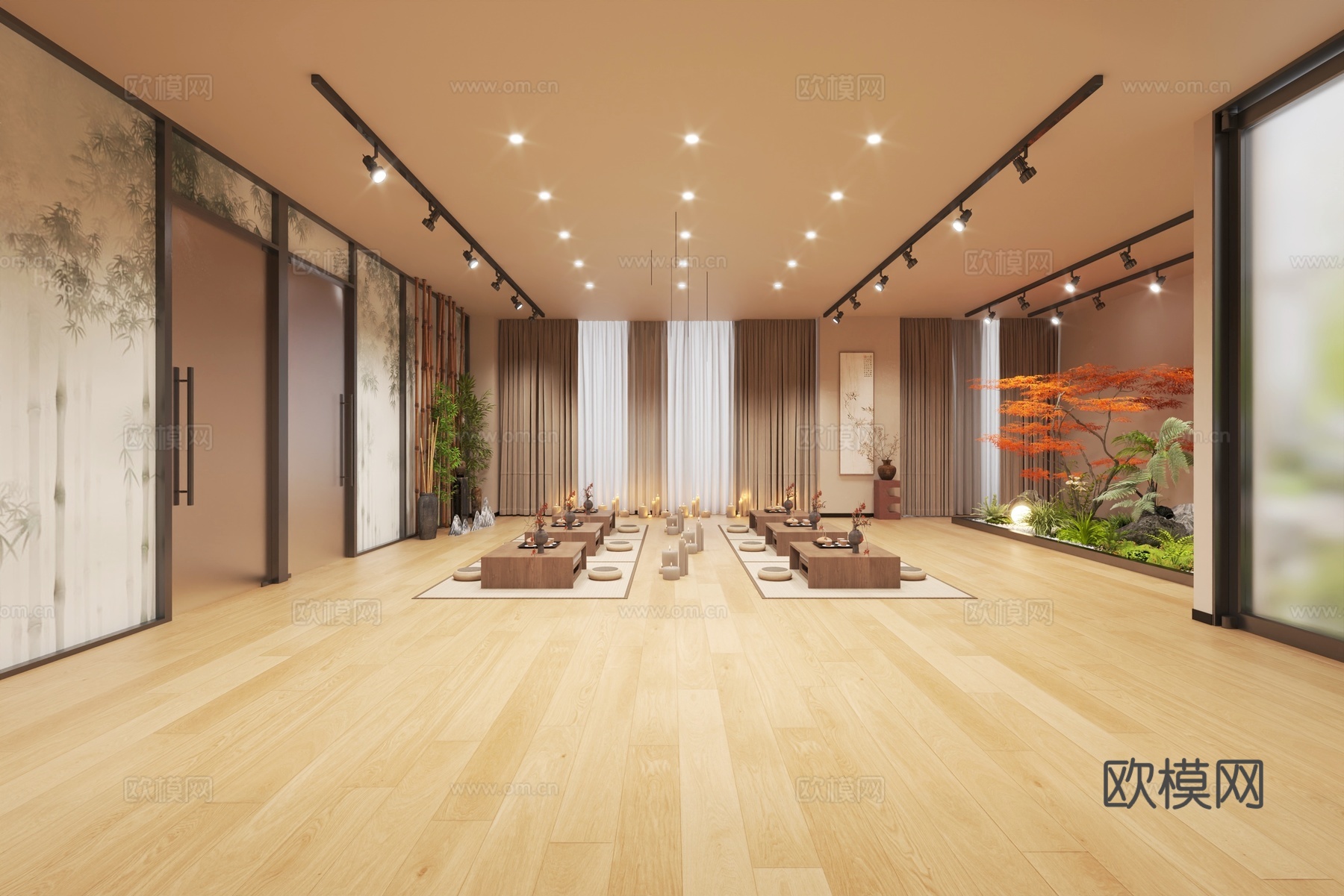 美容院疗愈店疗愈馆美容床景观3d模型3d模型下载（渲染图6）