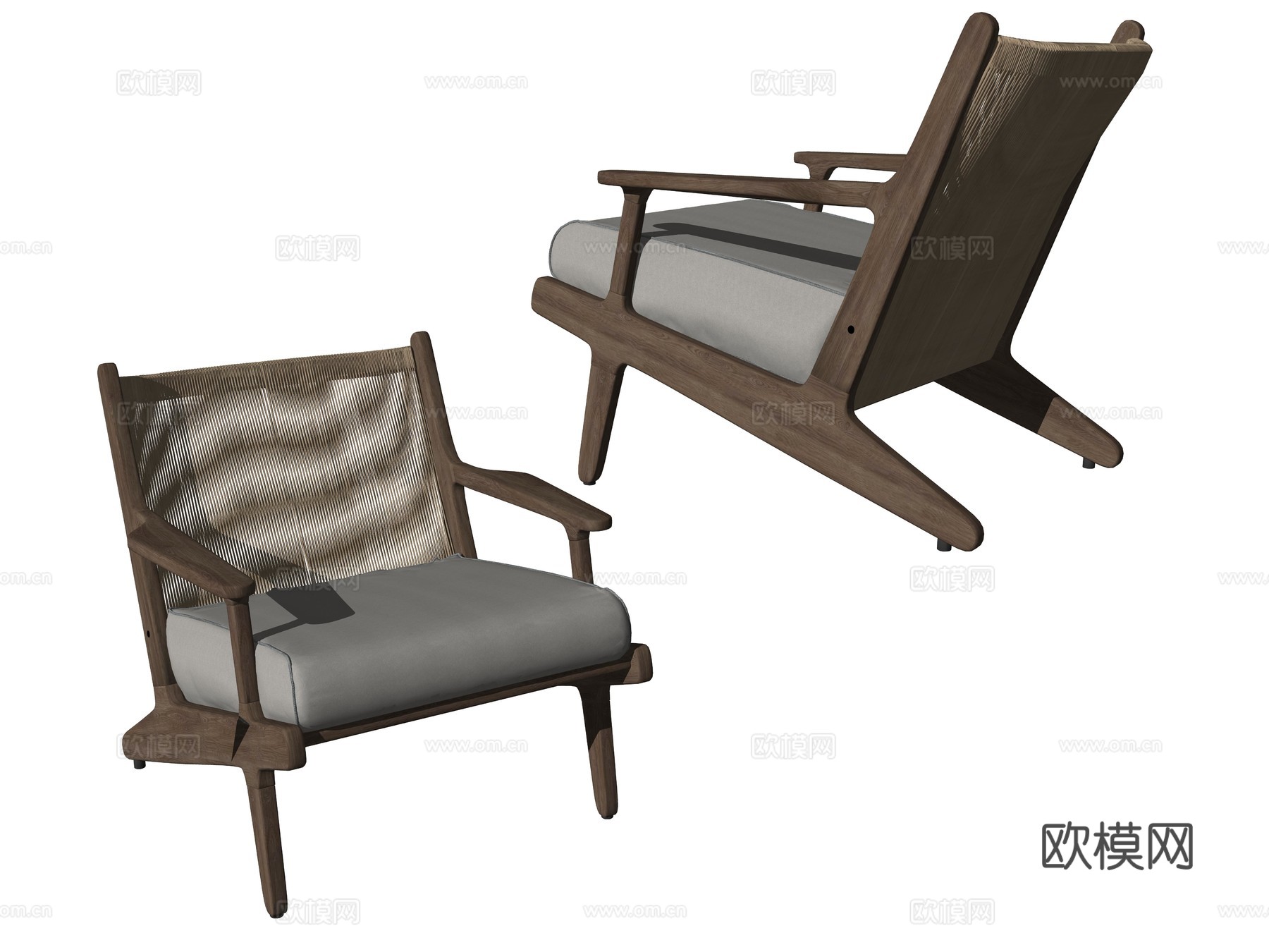 现代休闲座椅su模型