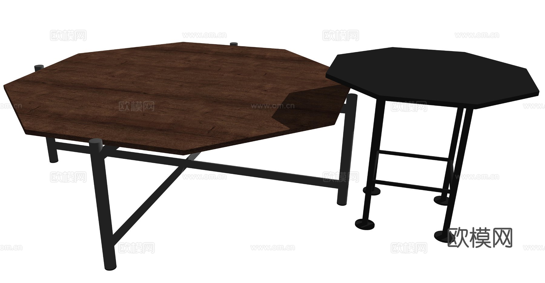 中古风茶几su模型