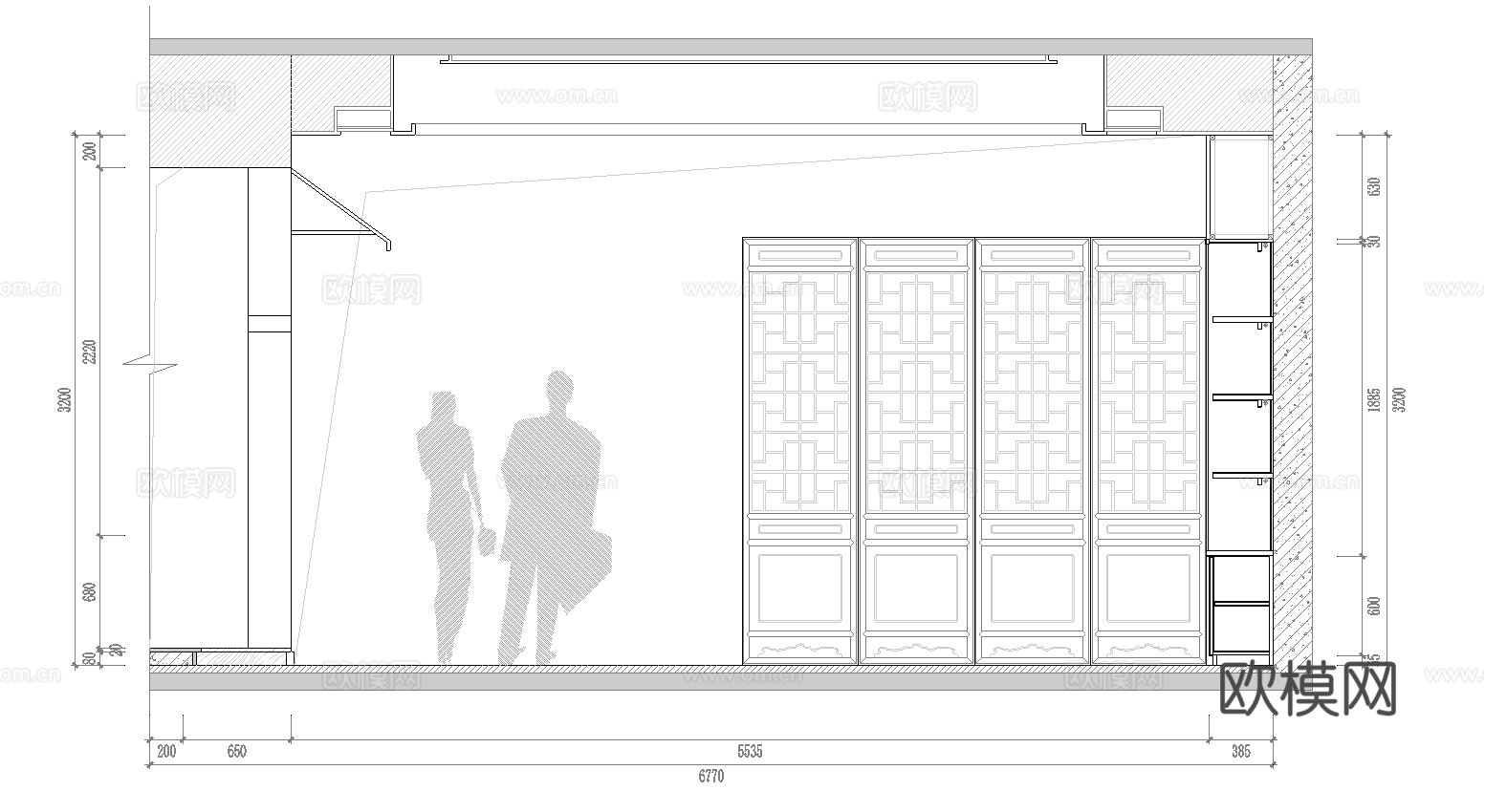 最新5套 茶楼 施工图合集cad施工图